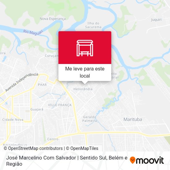 José Marcelino Com Salvador | Sentido Sul mapa
