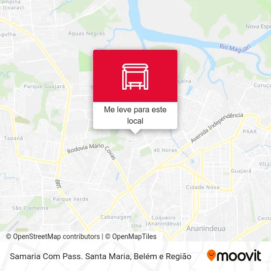 Samaria Com Pass. Santa Maria mapa