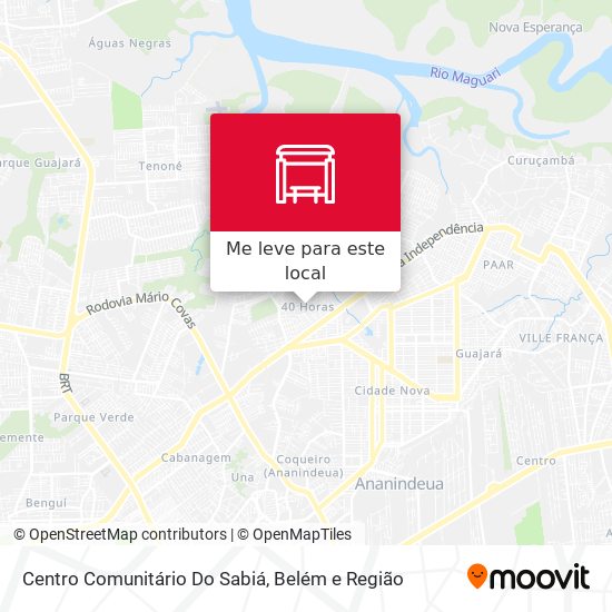 Centro Comunitário Do Sabiá mapa