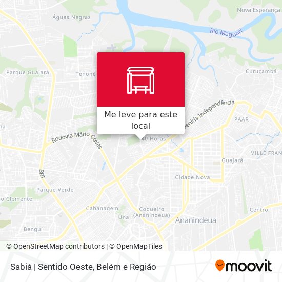 Sabiá | Sentido Oeste mapa
