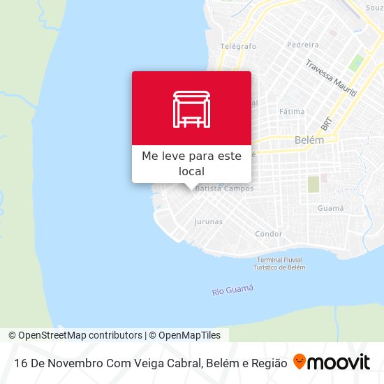 16 De Novembro Com Veiga Cabral mapa