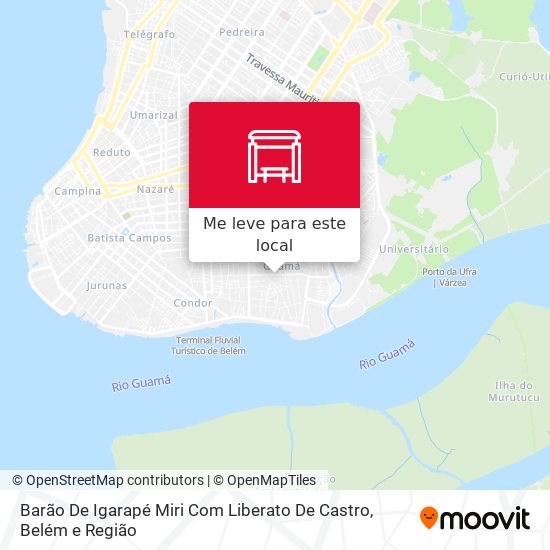 Barão De Igarapé Miri Com Liberato De Castro mapa