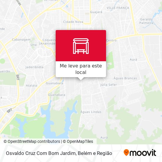 Osvaldo Cruz Com Bom Jardim mapa