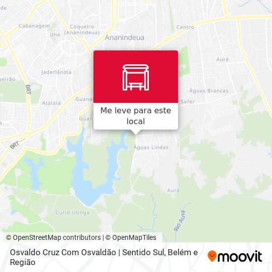 Osvaldo Cruz Com Osvaldão | Sentido Sul mapa