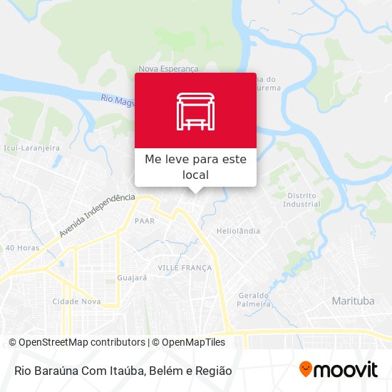 Rio Baraúna Com Itaúba mapa