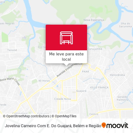Jovelina Carneiro Com E. Do Guajará mapa