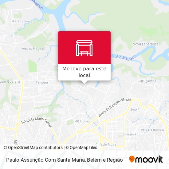 Paulo Assunção Com Santa Maria mapa
