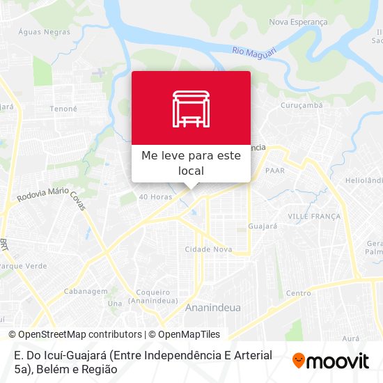 E. Do Icuí-Guajará (Entre Independência E Arterial 5a) mapa