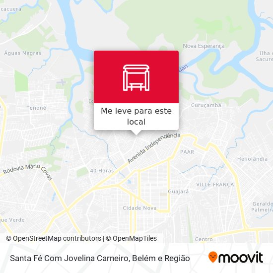 Santa Fé Com Jovelina Carneiro mapa