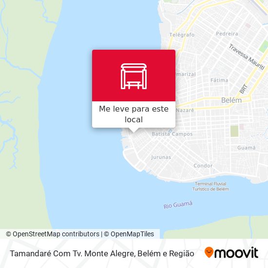 Tamandaré Com Tv. Monte Alegre mapa