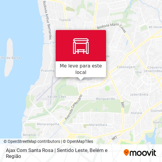Ajax Com Santa Rosa | Sentido Leste mapa