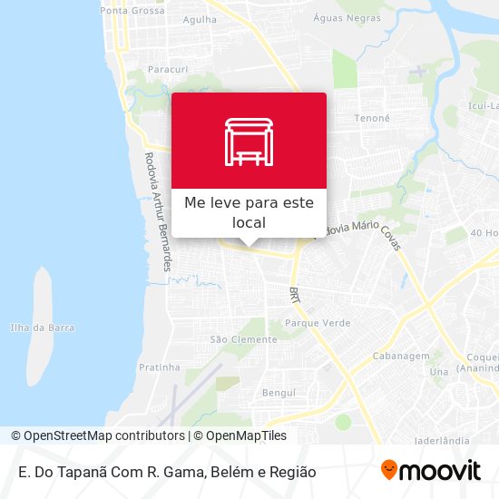 E. Do Tapanã Com R. Gama mapa