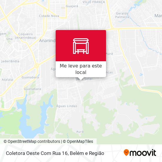 Coletora Oeste Com Rua 16 mapa