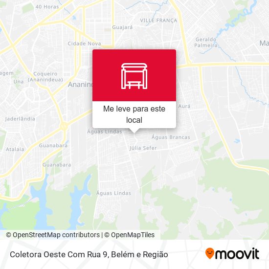 Coletora Oeste Com Rua 9 mapa