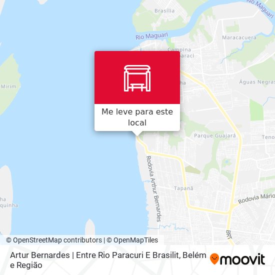 Artur Bernardes | Entre Rio Paracuri E Brasilit mapa