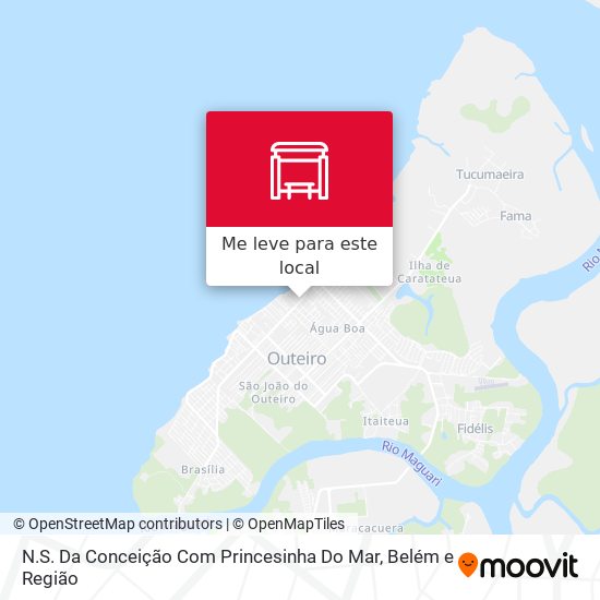 N.S. Da Conceição Com Princesinha Do Mar mapa