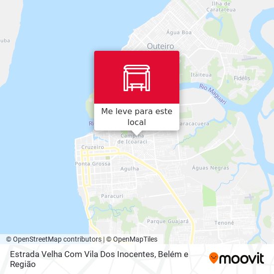 Estrada Velha Com Vila Dos Inocentes mapa