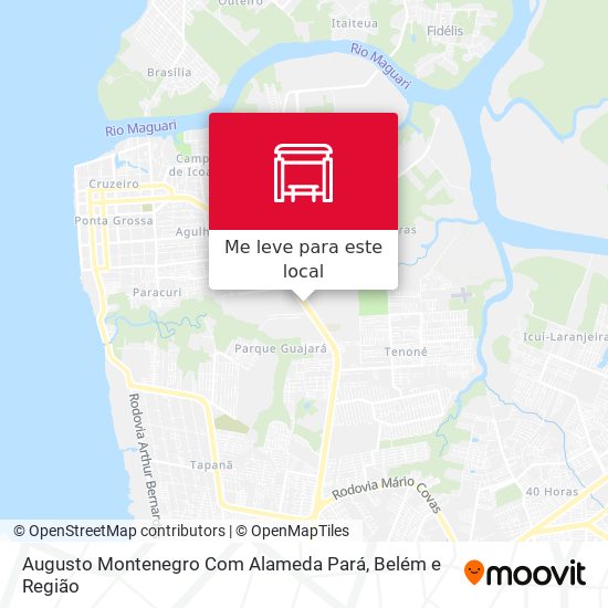 Augusto Montenegro Com Alameda Pará mapa