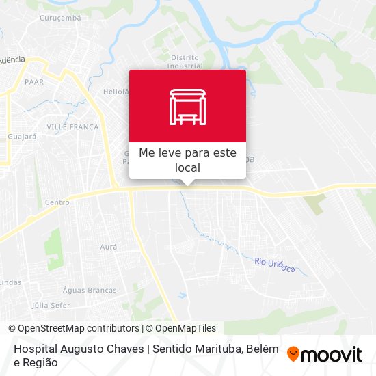 Hospital Augusto Chaves | Sentido Marituba mapa