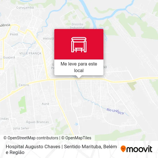 Hospital Augusto Chaves | Sentido Marituba mapa