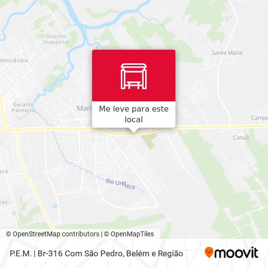 P.E.M. | Br-316 Com São Pedro mapa