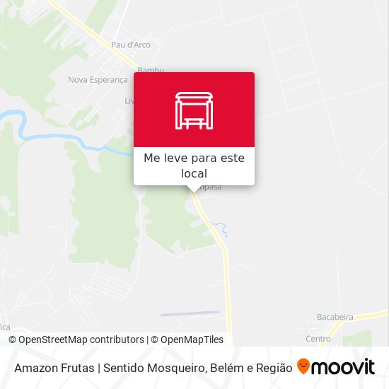 Amazon Frutas | Sentido Mosqueiro mapa