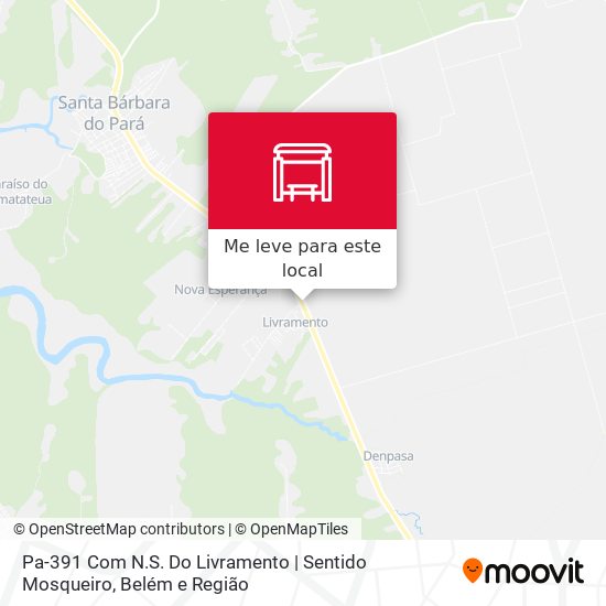 Pa-391 Com N.S. Do Livramento | Sentido Mosqueiro mapa