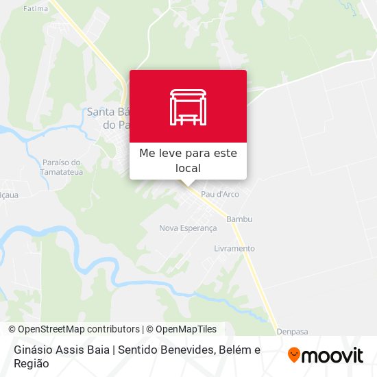 Ginásio Assis Baia | Sentido Benevides mapa