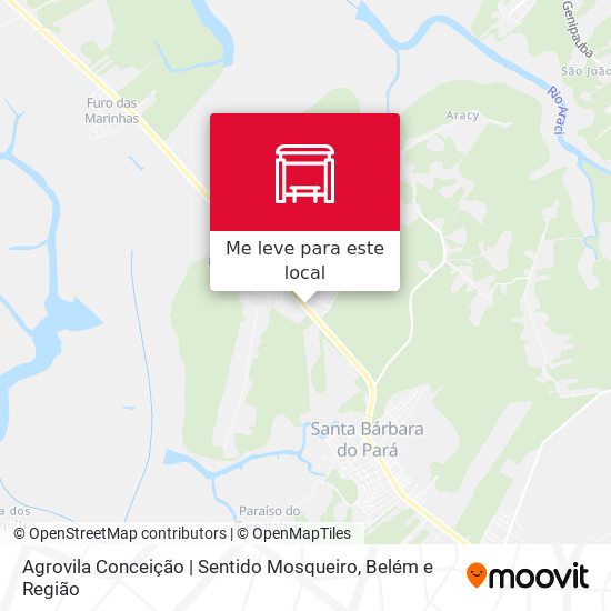 Agrovila Conceição | Sentido Mosqueiro mapa
