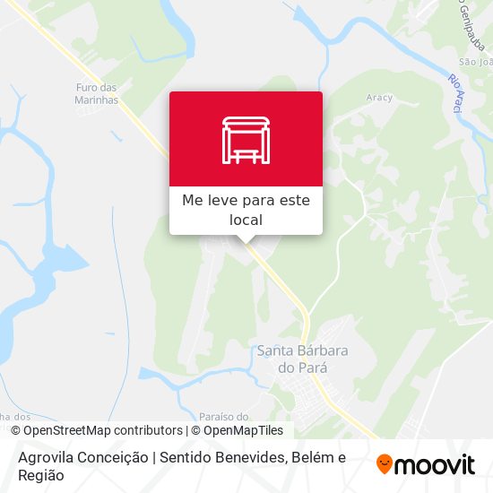 Agrovila Conceição | Sentido Benevides mapa