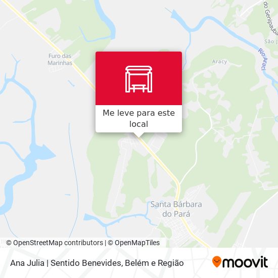 Ana Julia | Sentido Benevides mapa