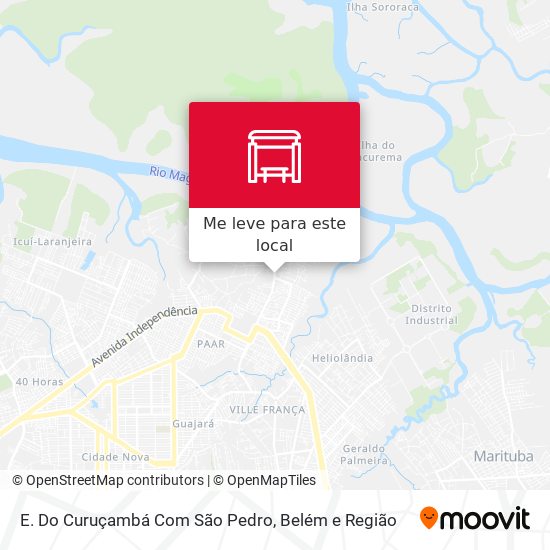 E. Do Curuçambá Com São Pedro mapa