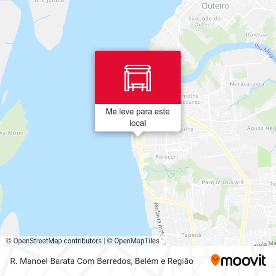 R. Manoel Barata Com Berredos mapa