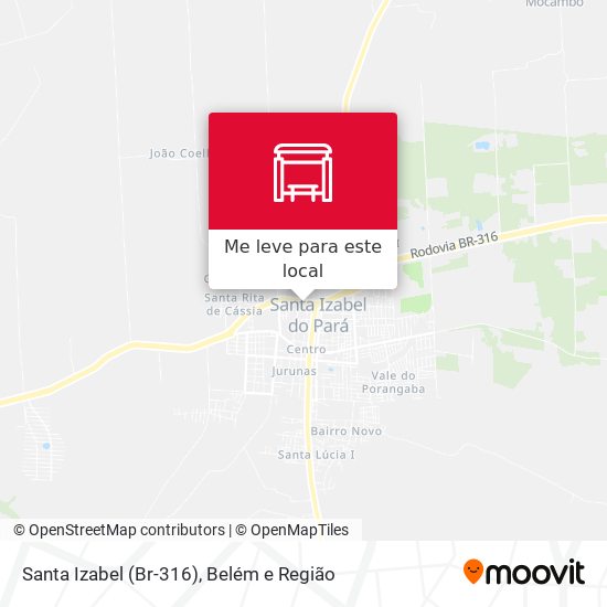 Santa Izabel (Br-316) mapa