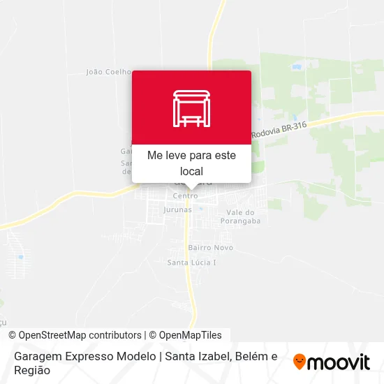 Garagem Expresso Modelo | Santa Izabel mapa