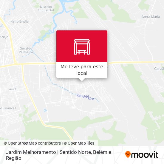 Jardim Melhoramento | Sentido Norte mapa