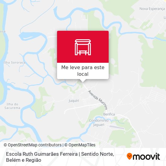 Escola Ruth Guimarães Ferreira | Sentido Norte mapa