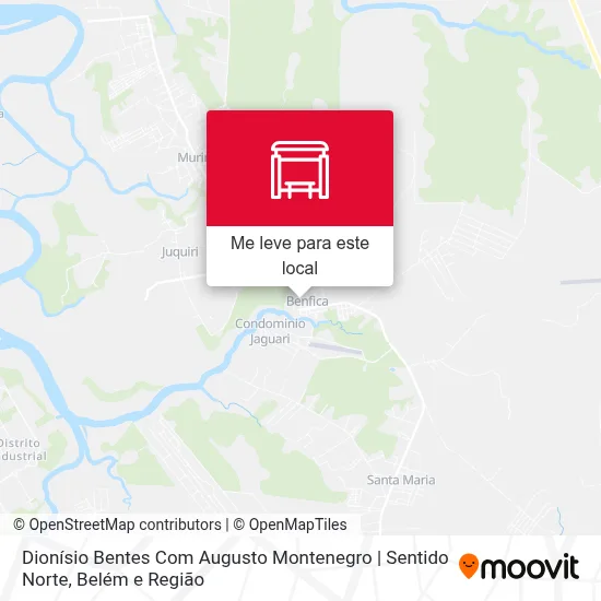 Dionísio Bentes Com Augusto Montenegro | Sentido Norte mapa