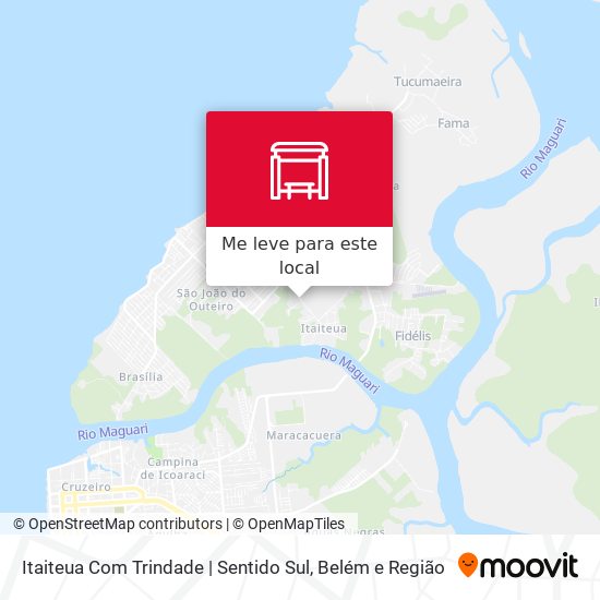 Itaiteua Com Trindade | Sentido Sul mapa