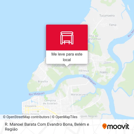 R. Manoel Barata Com Evandro Bona mapa