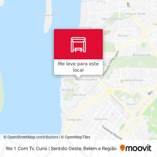We 1 Com Tv. Curió | Sentido Oeste mapa