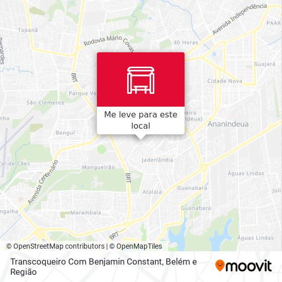 Transcoqueiro Com Benjamin Constant mapa