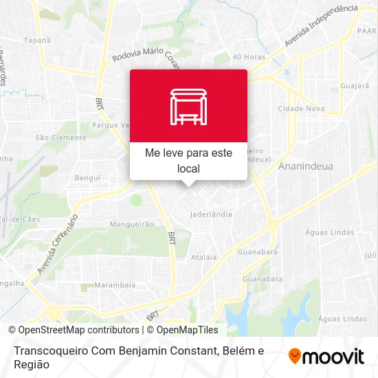 Transcoqueiro Com Benjamin Constant mapa