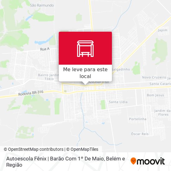 Autoescola Fênix | Barão Com 1º De Maio mapa