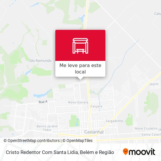 Cristo Redentor Com Santa Lídia mapa