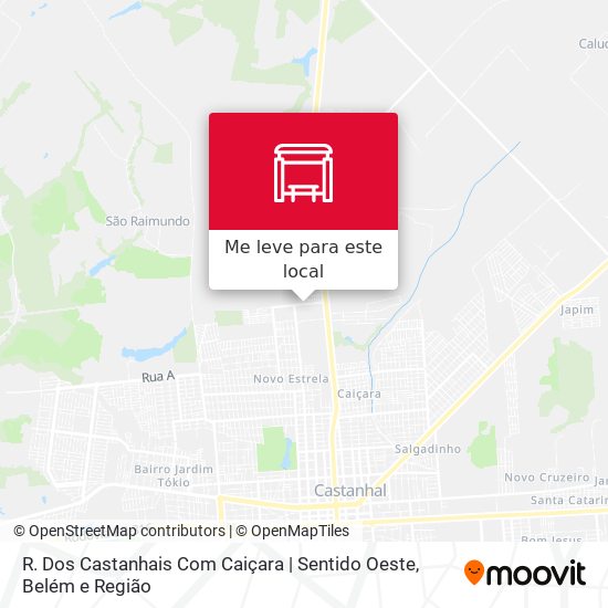 R. Dos Castanhais Com Caiçara | Sentido Oeste mapa