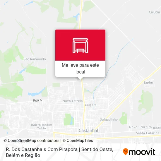 R. Dos Castanhais Com Pirapora | Sentido Oeste mapa