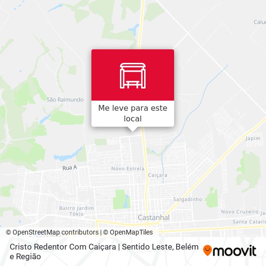 Cristo Redentor Com Caiçara | Sentido Leste mapa