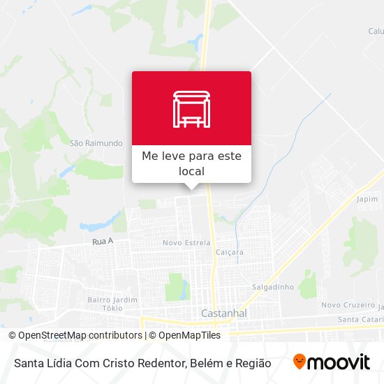 Santa Lídia Com Cristo Redentor mapa