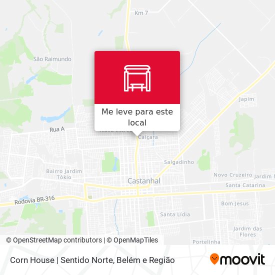 Corn House | Sentido Norte mapa